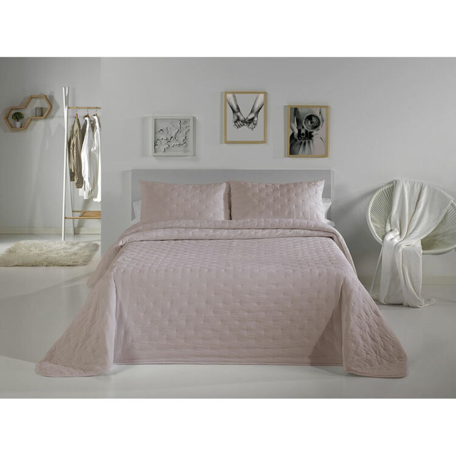 Sengetppe (vattppe) Pierre Cardin DOTS Pink Seng 135 (3 Dele) #1