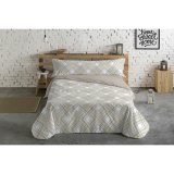 Dynebetrk st Hosteline Lineas Beige Seng 135 3 Dele #1