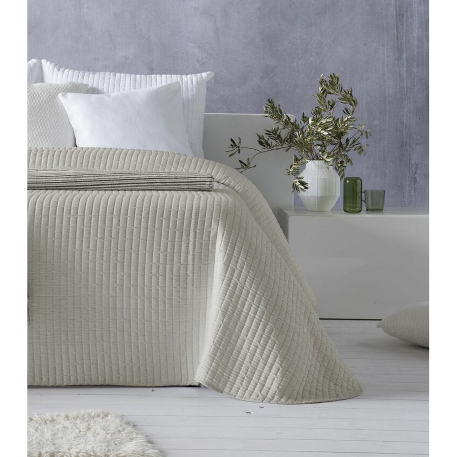 Sengetppe (vattppe) Hosteline AGNES Beige Seng 150 (1 Dele) #1