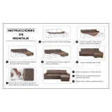 Sofa cover Hosteline OLIMPO Elfenben #2