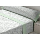Sengetj st Tejidos Reina Fides Hvid Grn Seng 180 #1