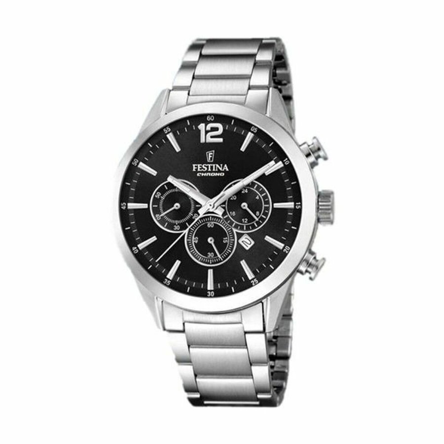 Herreur Festina F20343/8 Sort Slvfarvet #1