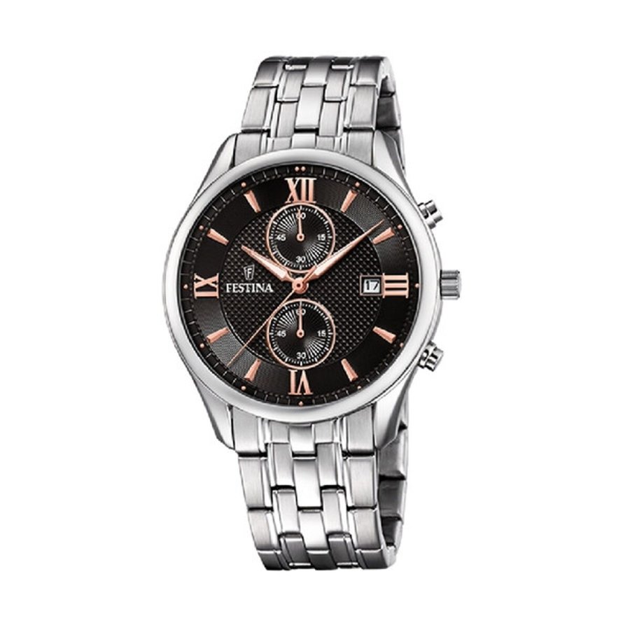 Herreur Festina F6854/7 Sort Slvfarvet #1