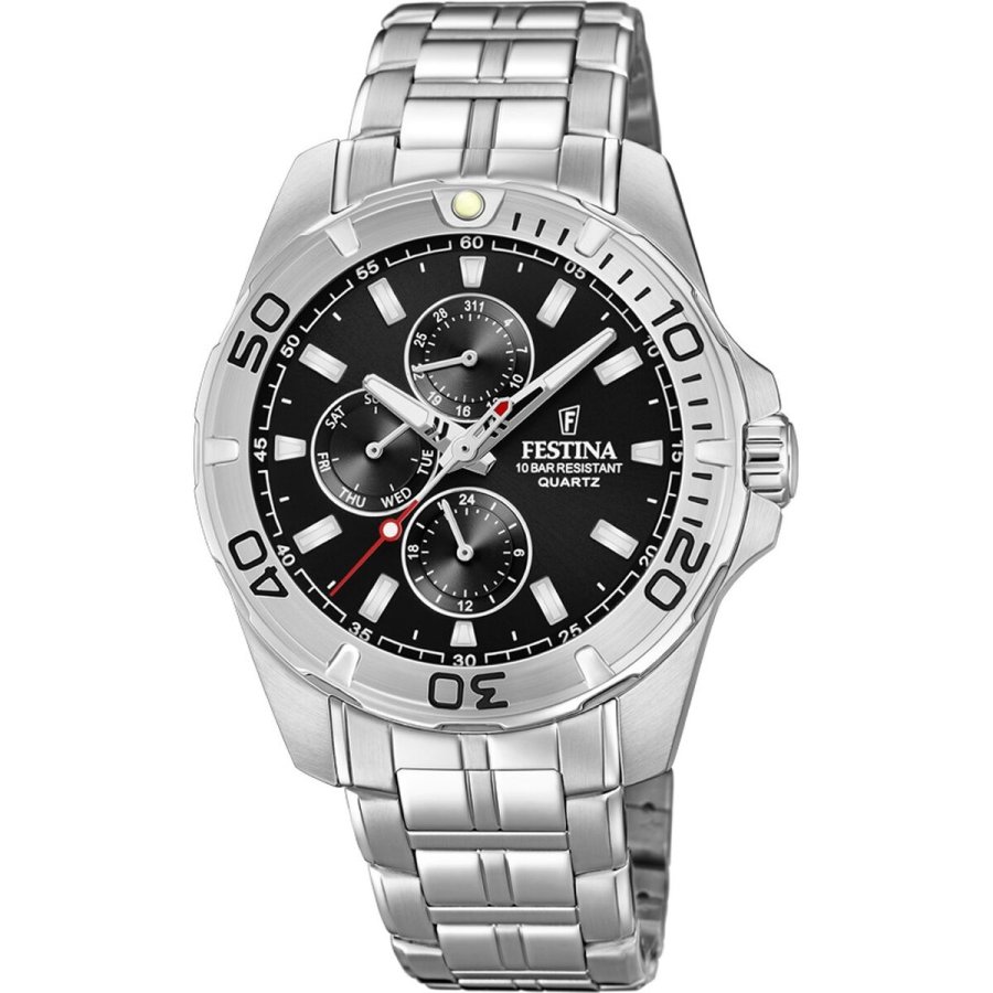 Herreur Festina F20445/3 Sort Slvfarvet #1