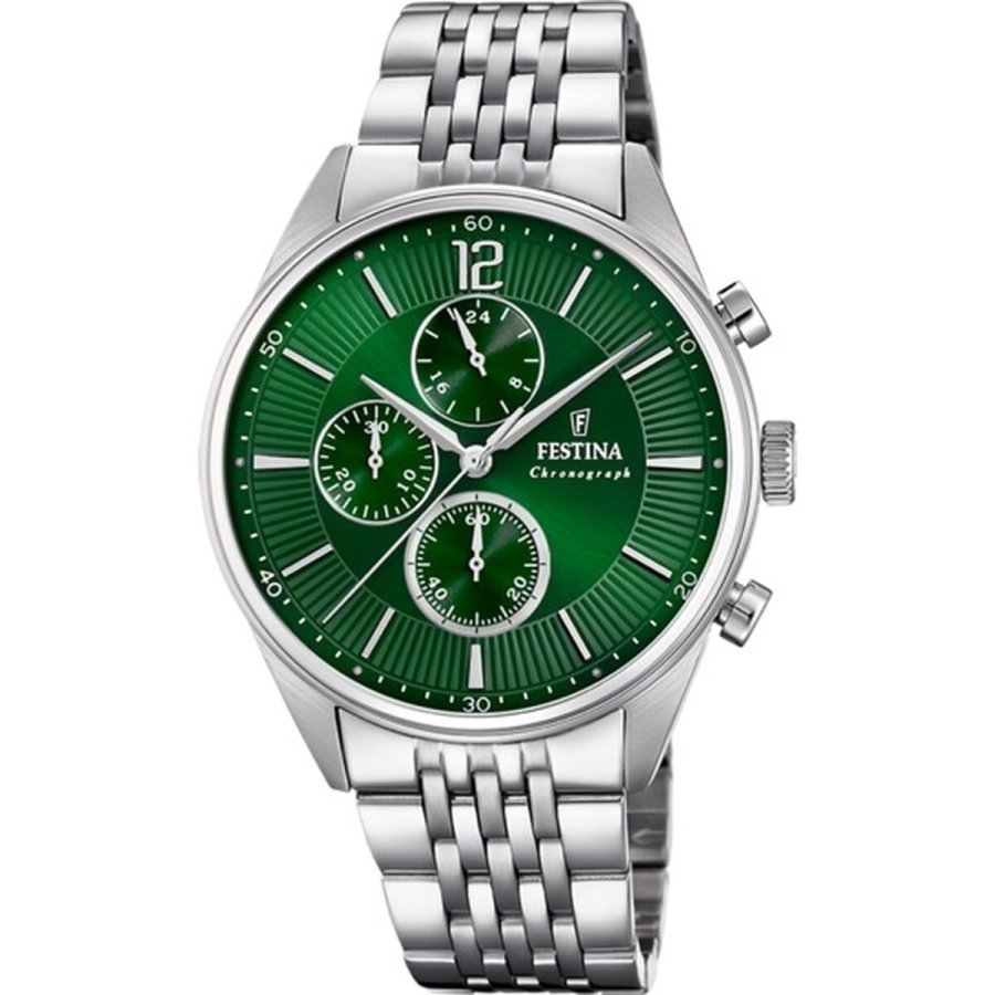 Herreur Festina F20285/8 Grn Slvfarvet #1
