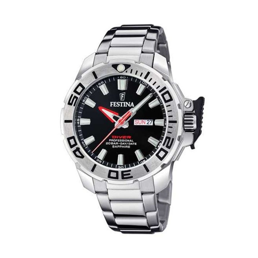 Herreur Festina F20665/4 Sort Slvfarvet ( 34 mm) #1