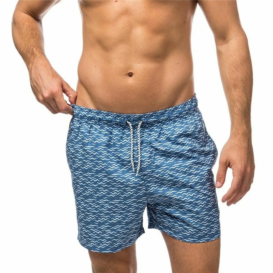 Badetj til Mnd Alphaventure Seawaves Denim Bl #1