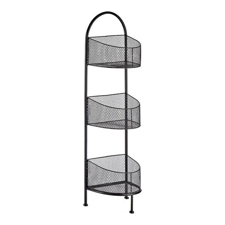 Hylder Sort Metal (21,2 x 97 x 28,5 cm) #1