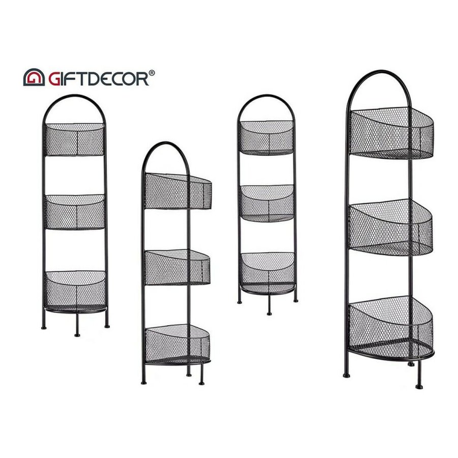 Hylder Sort Metal (21,2 x 97 x 28,5 cm) #2