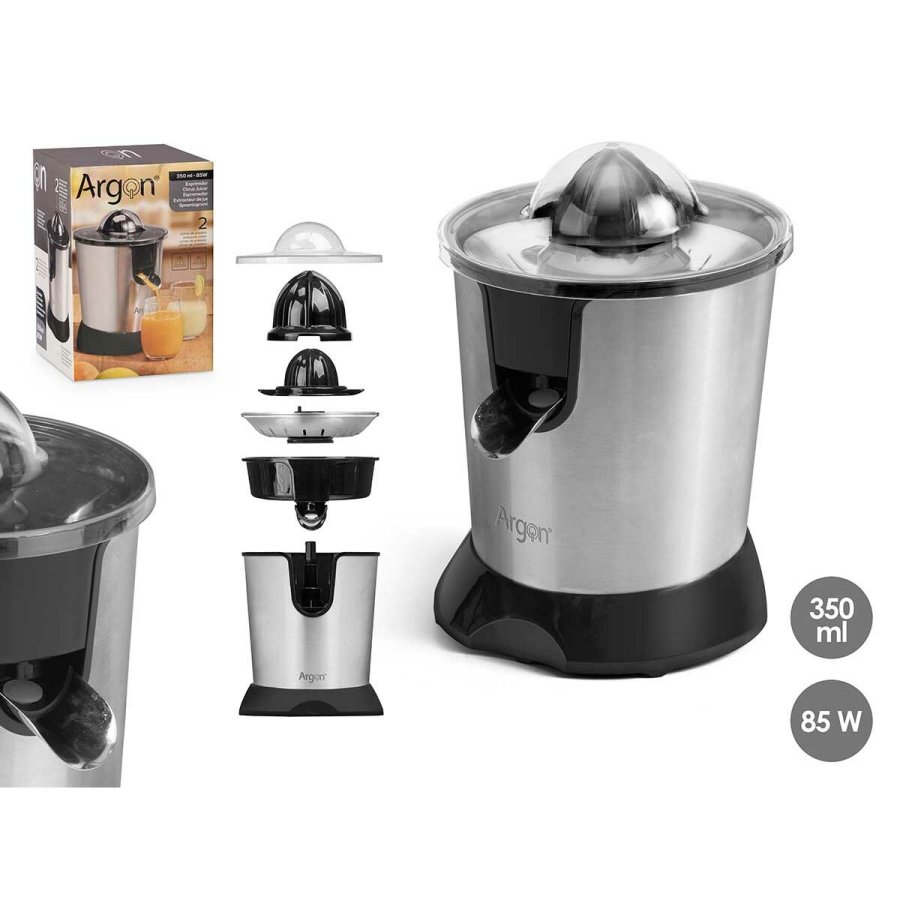 Elektrisk juicer Argon JE-638B Sort Slvfarvet 85 W 350 ml #1
