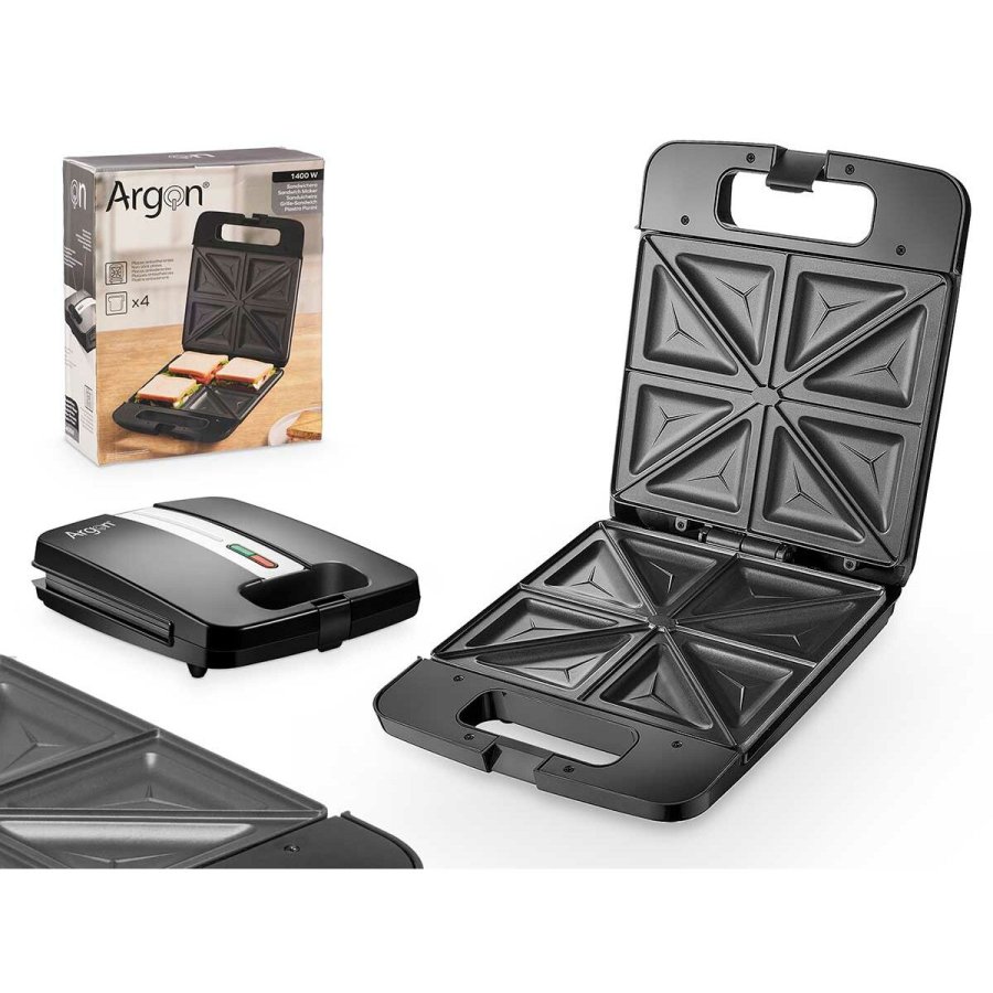 Sandwich Maker Argon K-718-2 Sort Stl 1400 W #1