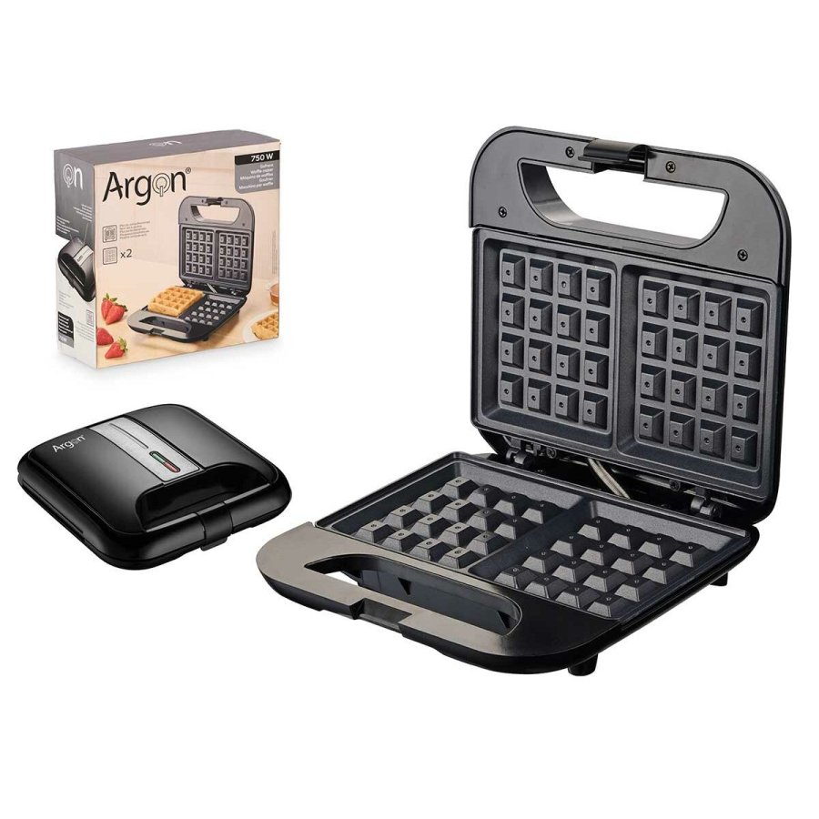 Vaffel Jern Argon K-901B/W Sort Stl 750 W #1