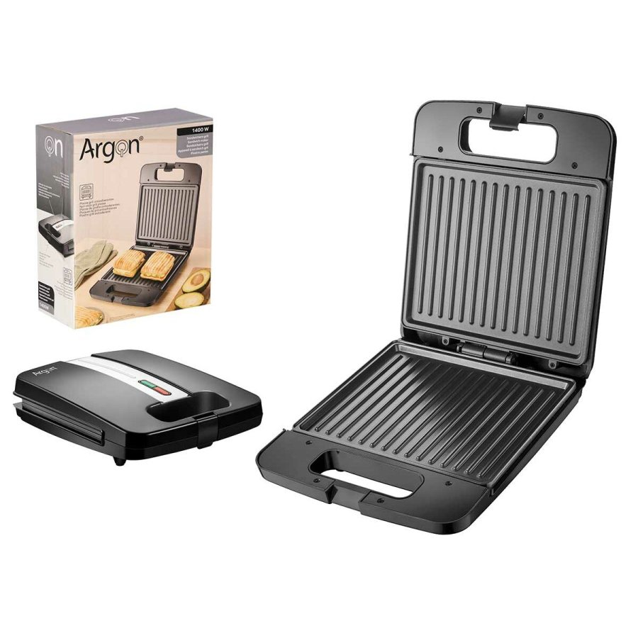 Grill Sandwichrister Argon K-718-2 Sort Stl 1400 W #1