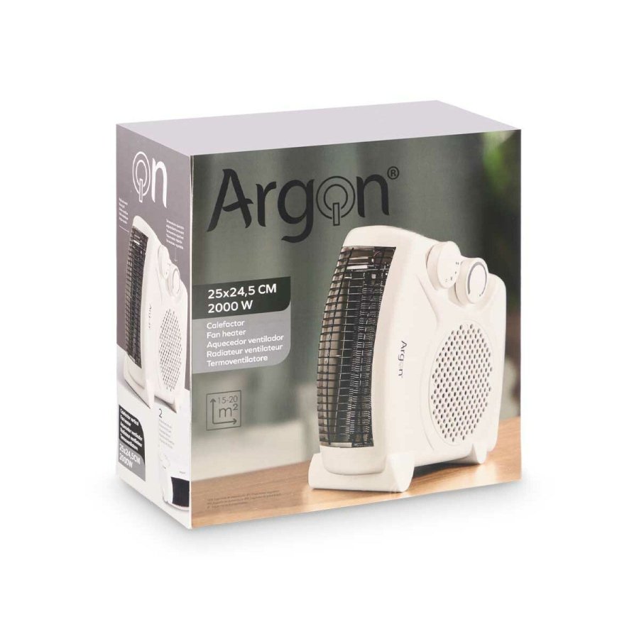Vertikal varmeapparat Argon W-HF1714 Hvid 2000 W #9
