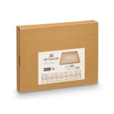 Bakkes�t Gift Decor Brun Gennemsigtig Tr� Glas Blomst 2 Dele #2