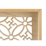 Bakkes�t Gift Decor Brun Gennemsigtig Tr� Glas Blomst 2 Dele #3