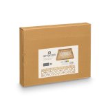 Bakkes�t Gift Decor Brun Gennemsigtig Tr� Glas Cirkler 2 Dele #2