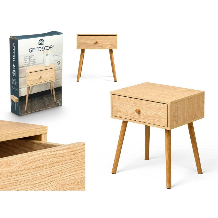 Lille serveringsbord Gift Decor Natur 40 x 30 x 47 cm #2