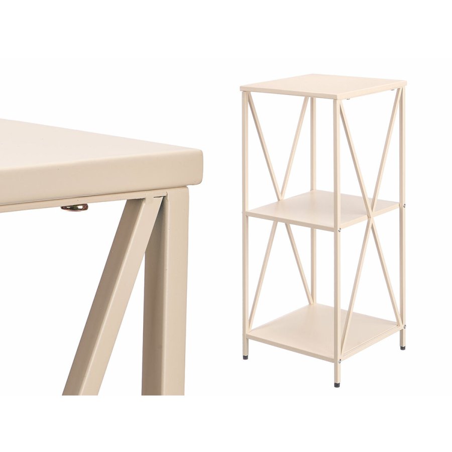 Hylder Gift Decor Beige Metal 33 x 33 x 75 cm #2