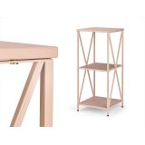 Hylder Gift Decor Brun Metal 33 x 33 x 75 cm #2