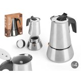 Italiensk Kaffekande Kinvara S12AA-4T Sort Slvfarvet Stl 4 Skodelice #4