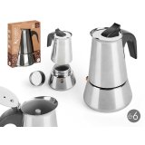 Italiensk Kaffekande Kinvara S12AA-6T Sort Slvfarvet Stl 6 Kopper #3