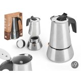 Italiensk Kaffekande Kinvara S12AA-9T Sort Slvfarvet Stl 9 Kopper #3