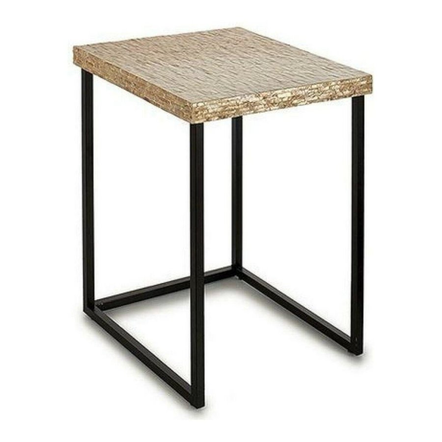 Sofabord Hvid Beige Gylden Metal Perlemor 47 x 62 x 47 cm #1