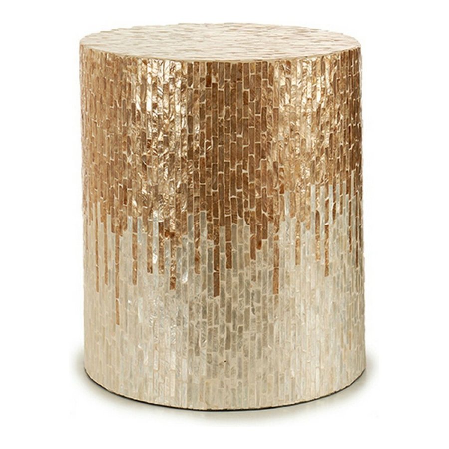 Stol Gylden Slvfarvet Hvid Beige Perlemor spnplade #1