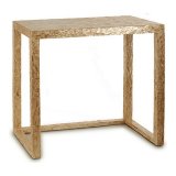 Bord Hallbord Beige Hvid Gylden Perlemor spnplade 30,5 x 78 x 90,5 cm #1