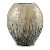 Vase Gift Decor BIG-S3603668 Gr Perlemor spnplade 15,5 x 35 x 31 cm #1