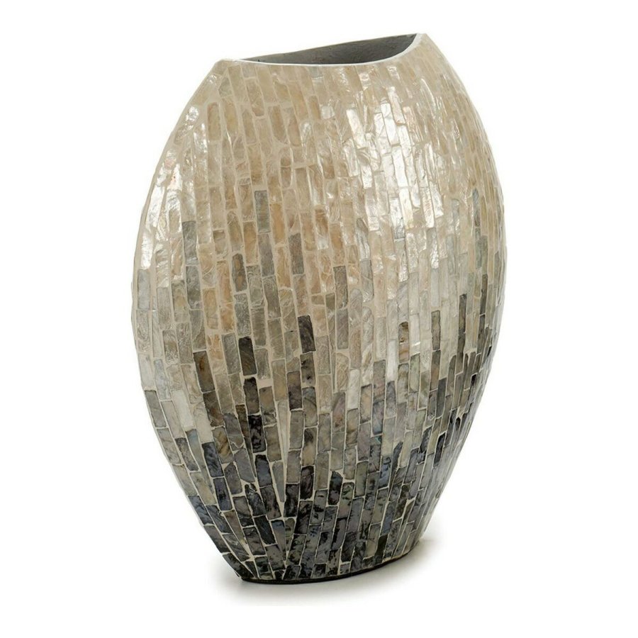 Vase Gift Decor BIG-S3603668 Gr Perlemor spnplade 15,5 x 35 x 31 cm #2