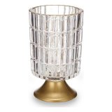 LED-lanterne Gift Decor L1118BMMS-T L1118BMMS-T Gennemsigtig Gylden Metal Glas 10,7 x 18 x 10,7 cm #1