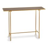 Sofabord Sort Gylden Krystal Metal (33 x 77 x 110 cm) #1
