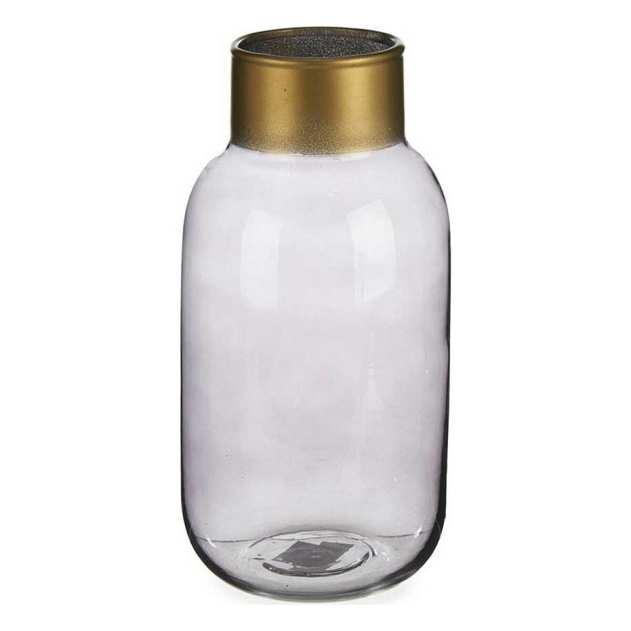 Vase Gift Decor V1224IP-S V1224IP-S Gr Gylden Glas Glat 11,5 x 24 x 11,5 cm #1