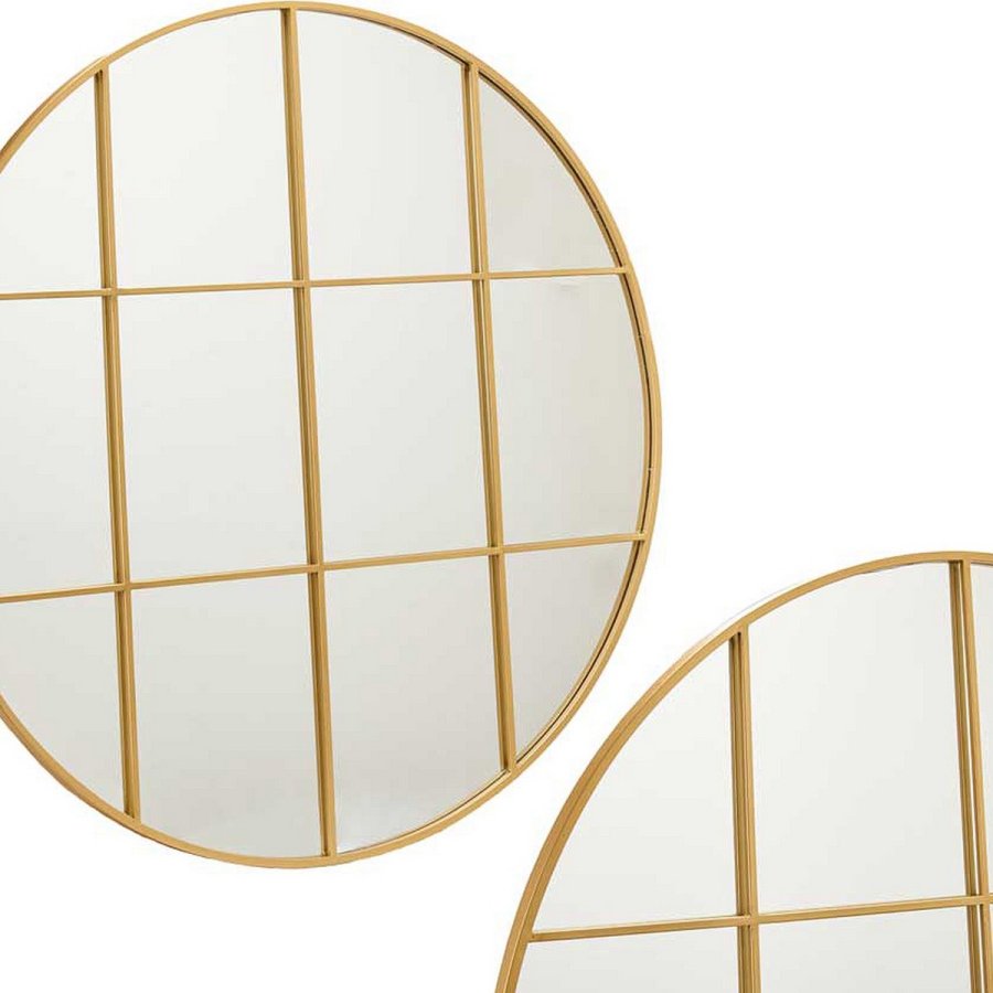 Vgspejl Cirkulr Gylden Metal (100 x 2,5 x 100 cm) #9