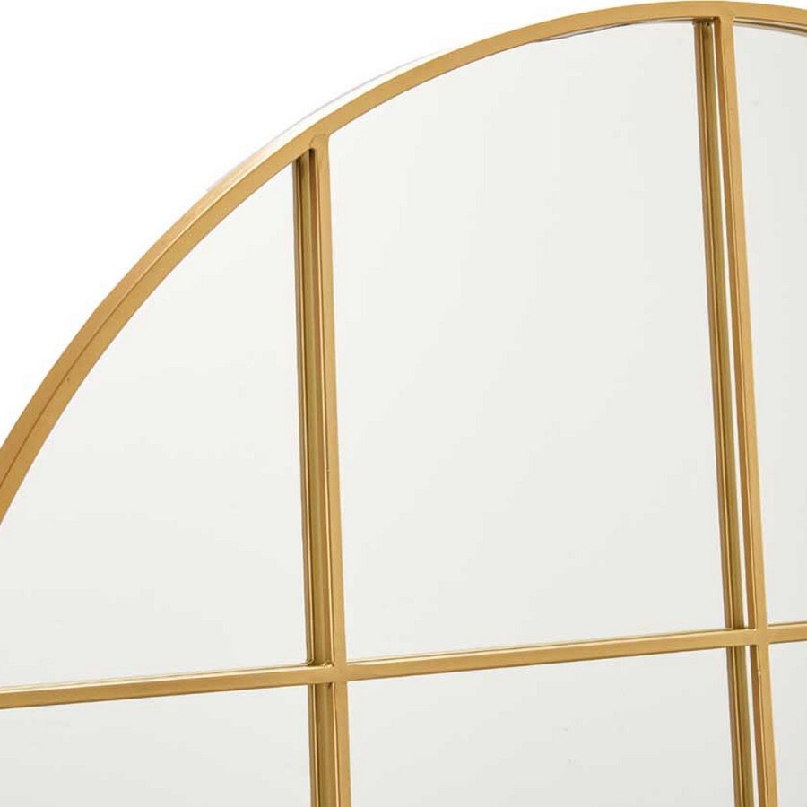 Vgspejl Cirkulr Gylden Metal (100 x 2,5 x 100 cm) #5