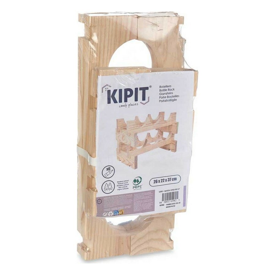 Flaskereol Kipit GL6G Natur 36,5 x 21 x 25 cm 6 flasker #4