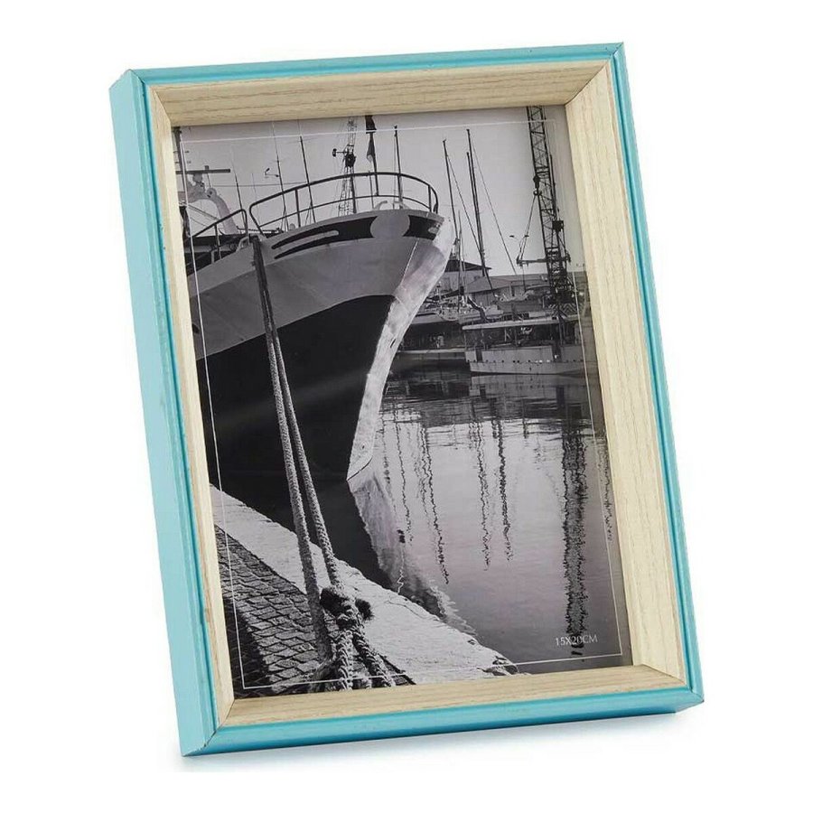 Fotoramme Bl Lys brun 3 x 22 x 17 cm Krystal Hvid Tr MDF #1