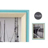 Fotoramme Bl Lys brun 3 x 22 x 17 cm Krystal Hvid Tr MDF #5
