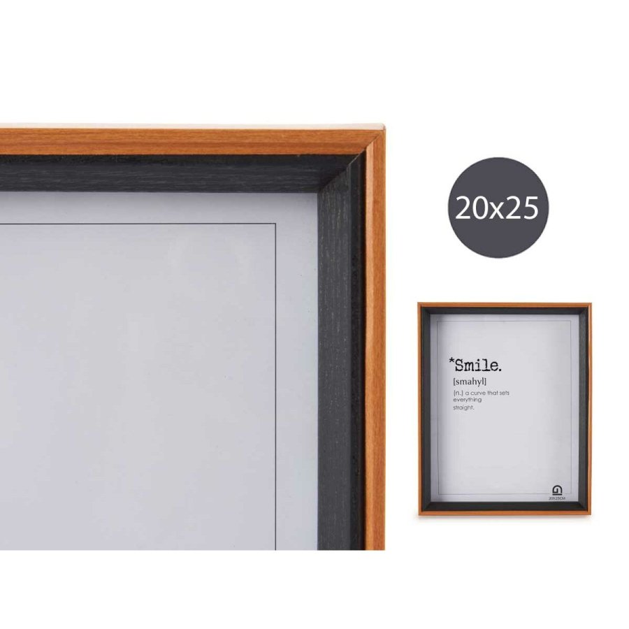 Fotoramme Sort Brun 22 x 27 x 3 cm Krystal Tr MDF #5