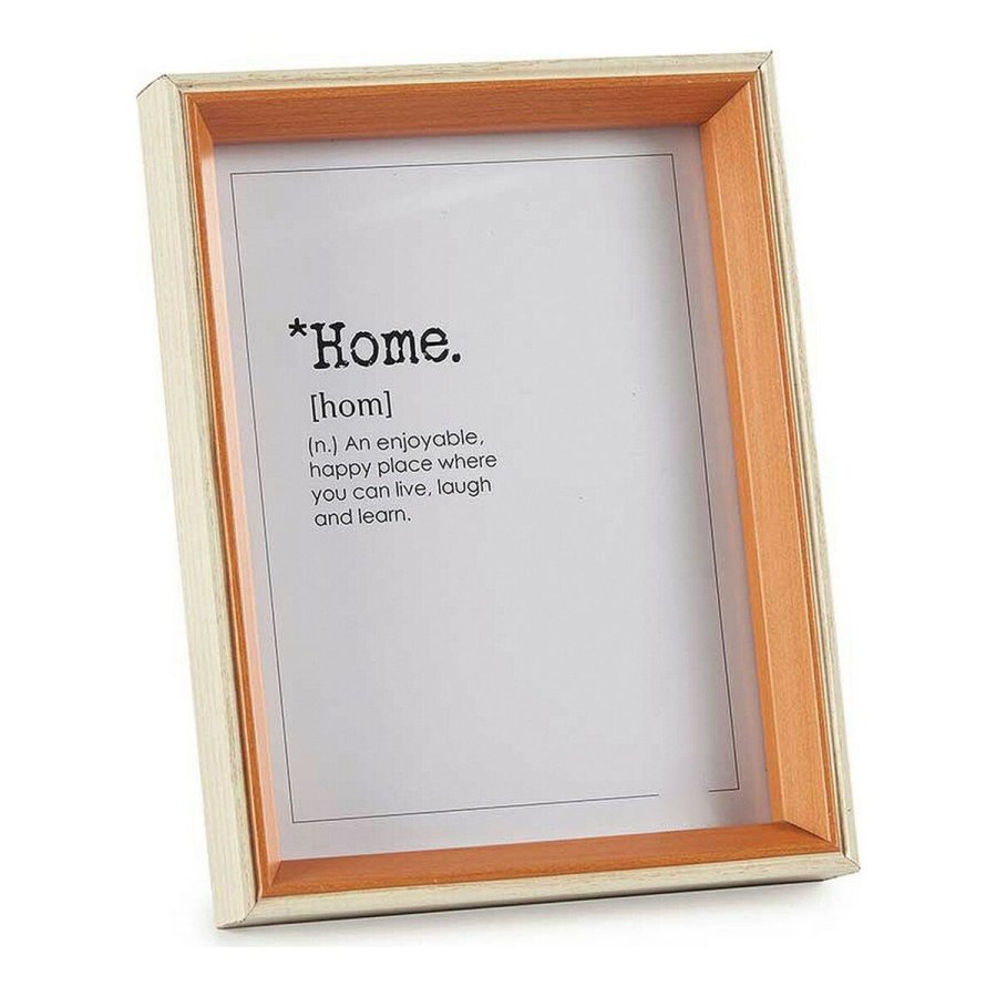 Fotoramme 83619 Brun 17 x 22 x 3 cm Krystal Hvid Tr MDF #1