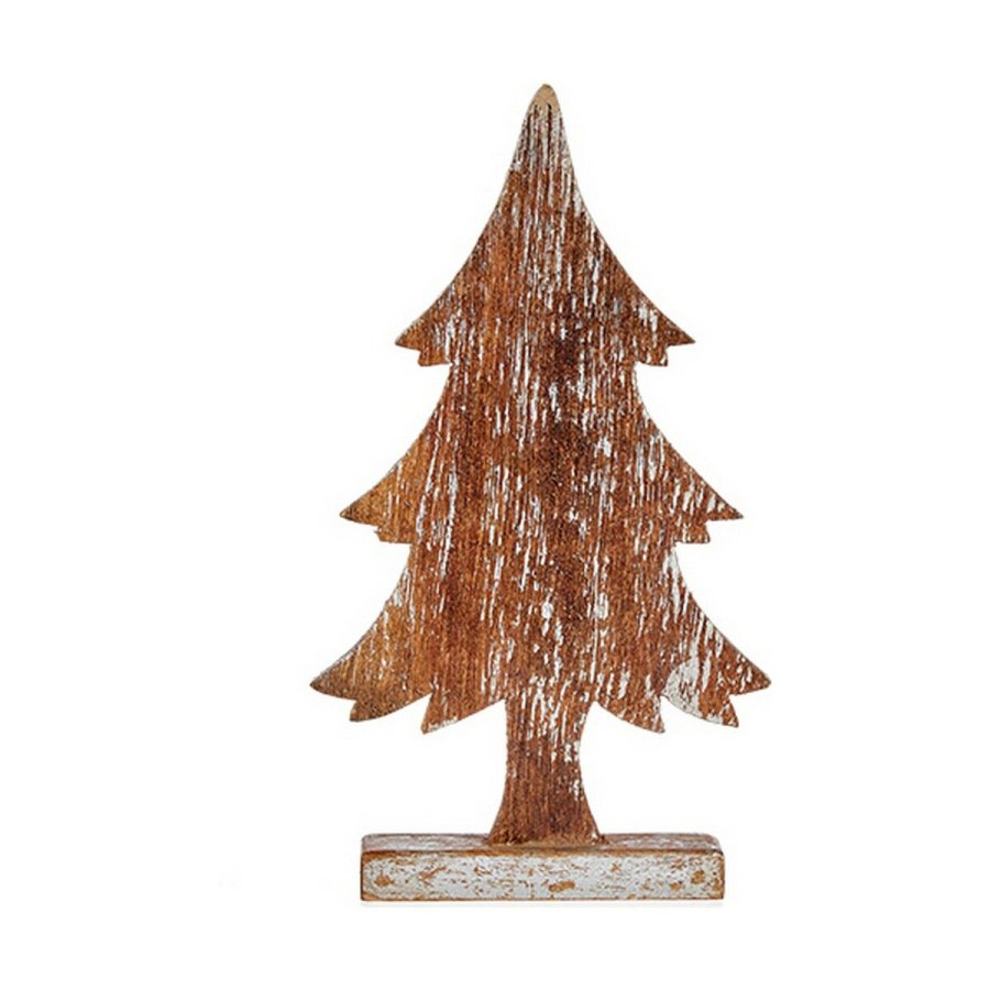 Juletr Brun 5 x 39 x 21 cm Slvfarvet Tr #1