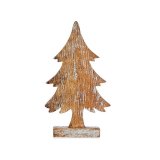 Juletr Brun 5 x 31 x 15 cm Slvfarvet Tr #1