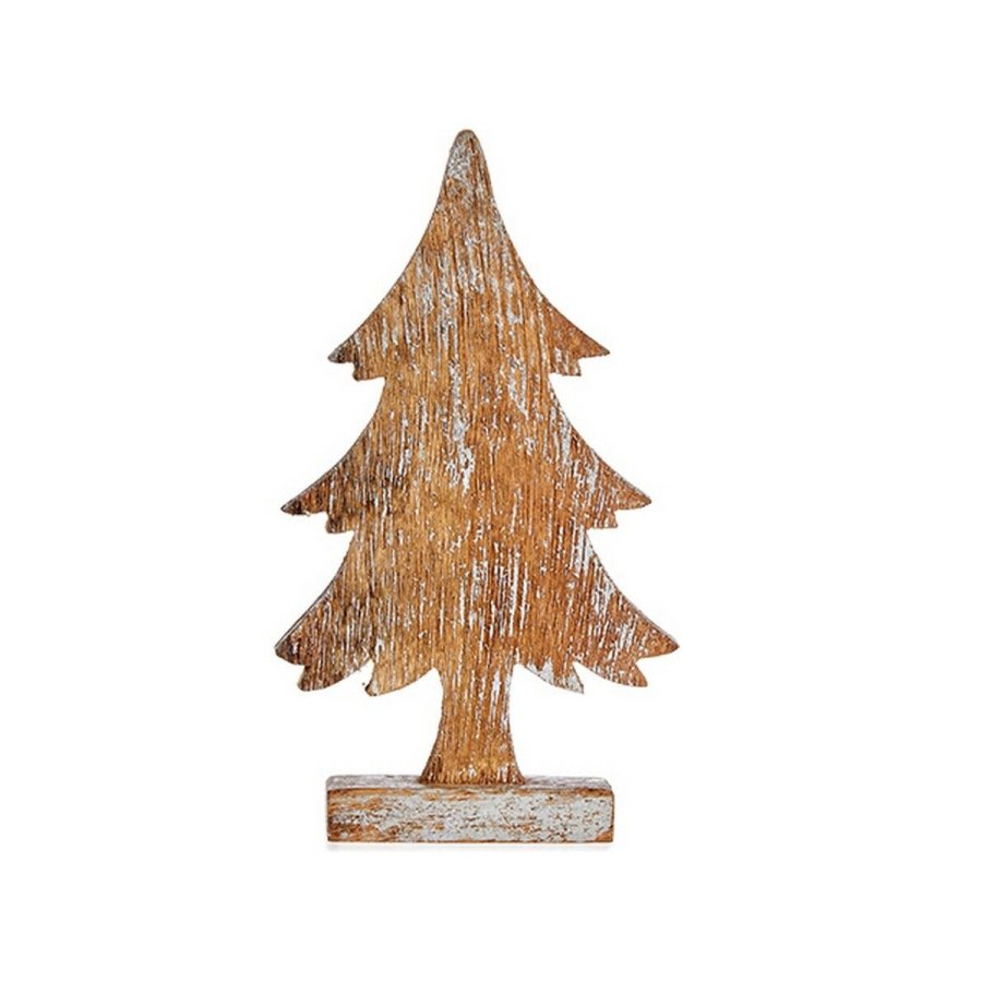 Juletr Brun 5 x 31 x 15 cm Slvfarvet Tr #1
