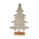 Juletr 6 x 25,5 x 16 cm Slvfarvet Metal #1