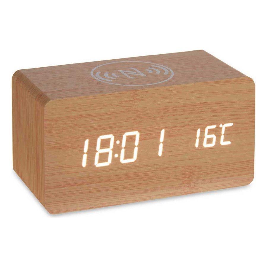 DigitaltuUr til bordet Brun PVC Tr MDF (15 x 7,5 x 7 cm) #1