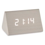DigitaltuUr til bordet Hvid PVC Tr MDF (11,7 x 7,5 x 8 cm) #1