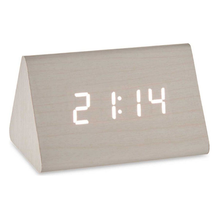 DigitaltuUr til bordet Hvid PVC Tr MDF (11,7 x 7,5 x 8 cm) #1