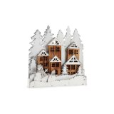 Dekorativ figur Hvid Brun Tr By 44 x 44,7 x 6 cm Jul #1